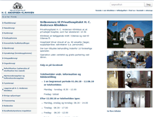 Tablet Screenshot of hca-klinikken.dk